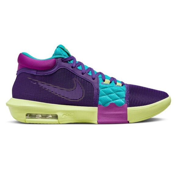 Nike LeBron Witness 8 Basketball Shoes Field Purple/ Cactus Green - Picture 1 of 4